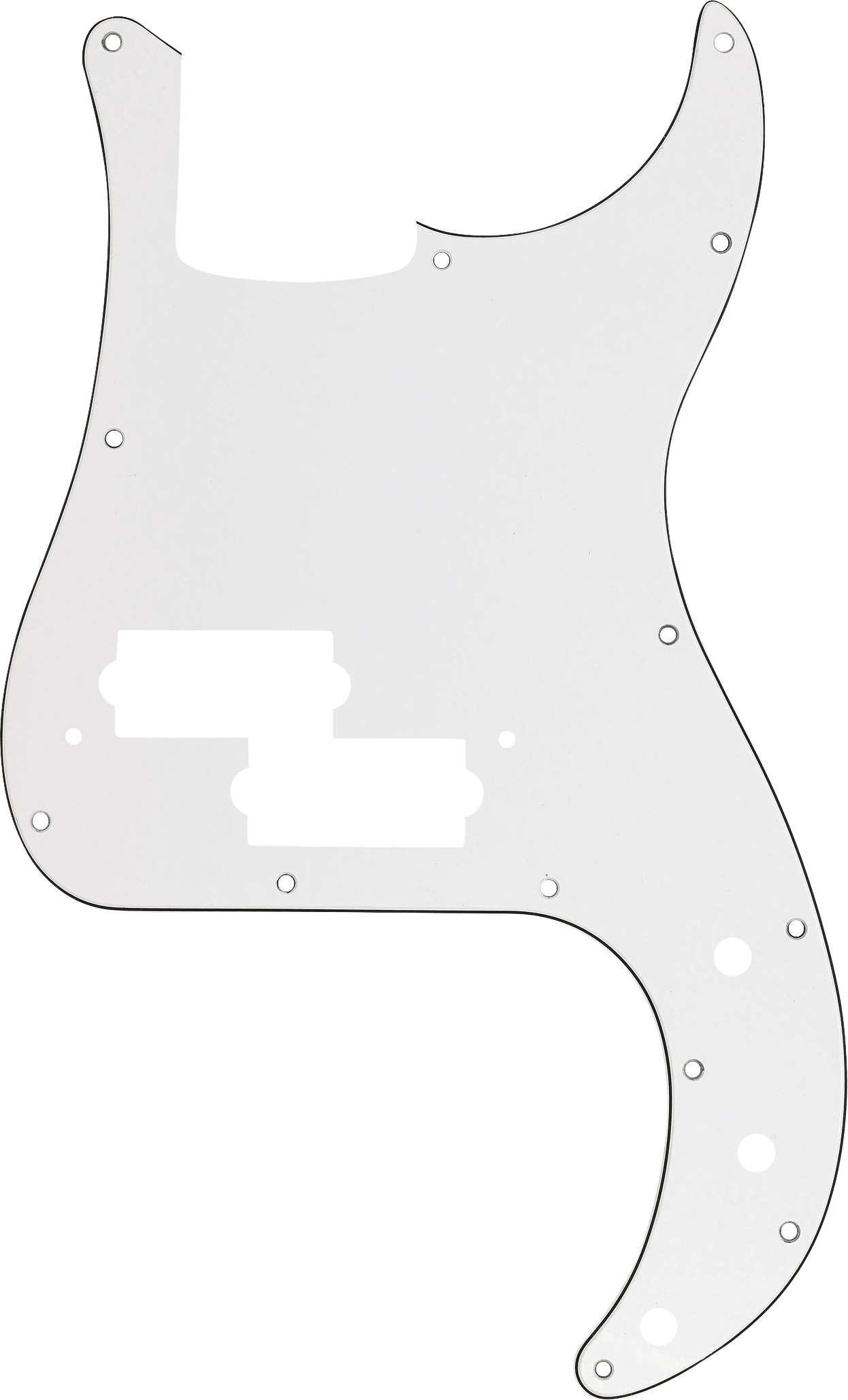 13-Hole Multi-Ply Modern-Style Precision Bass Pickguards