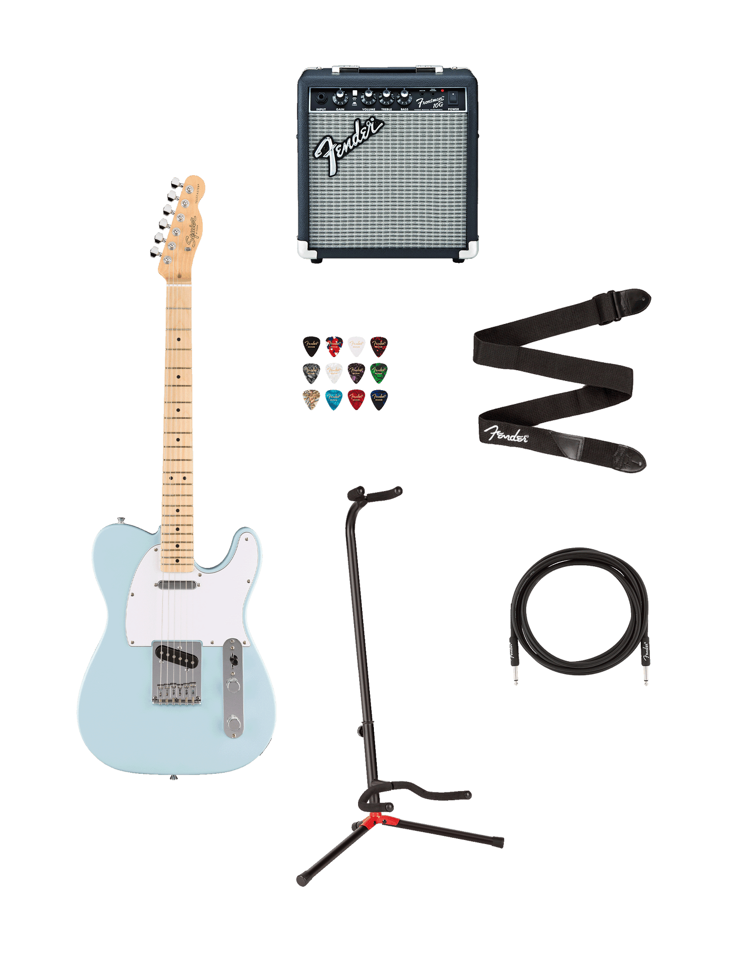 Squier Debut Telecaster Bundle, Sonic Blue