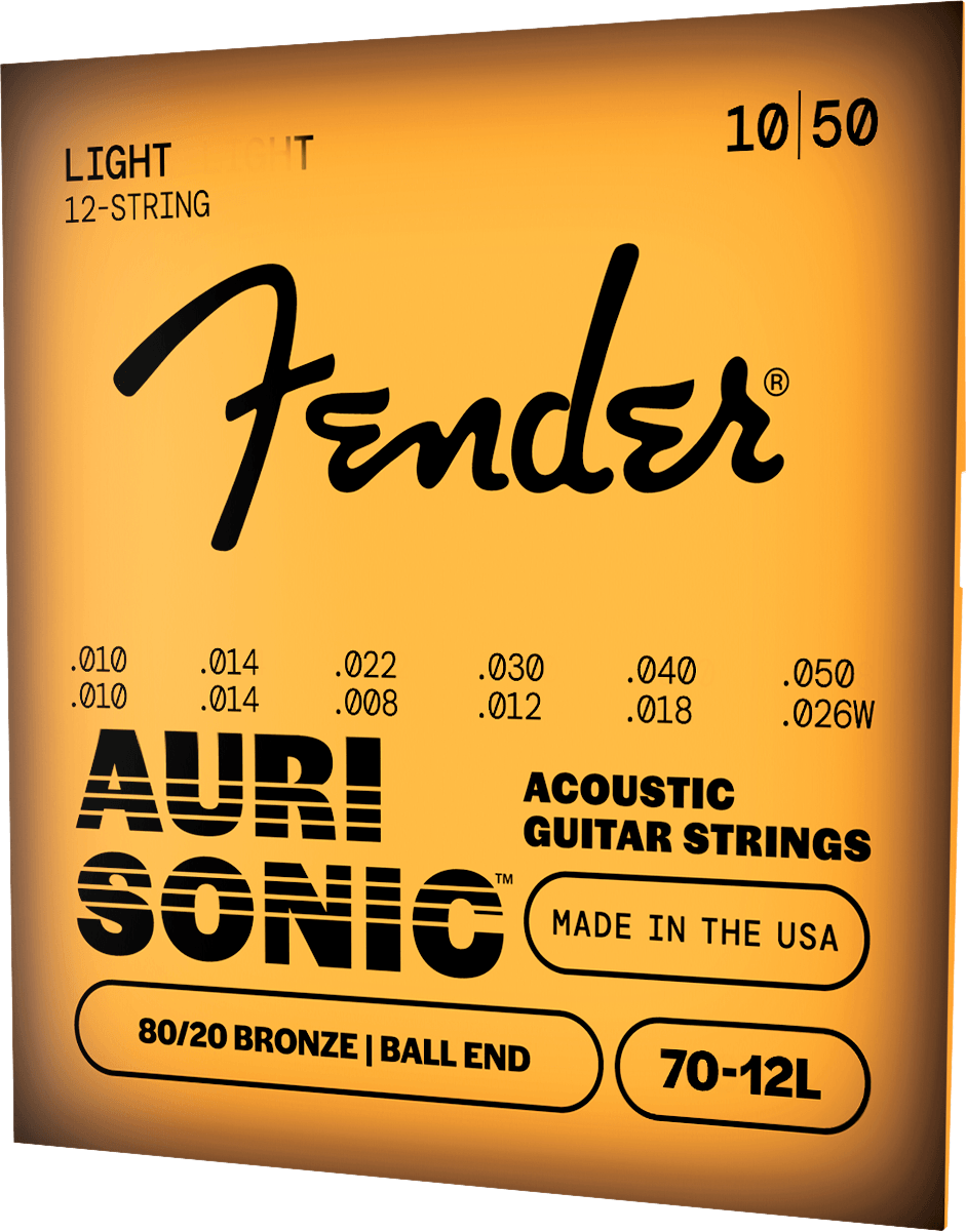 AuriSonic™ 70-12L 80/20 12-String Acoustic Guitar Strings