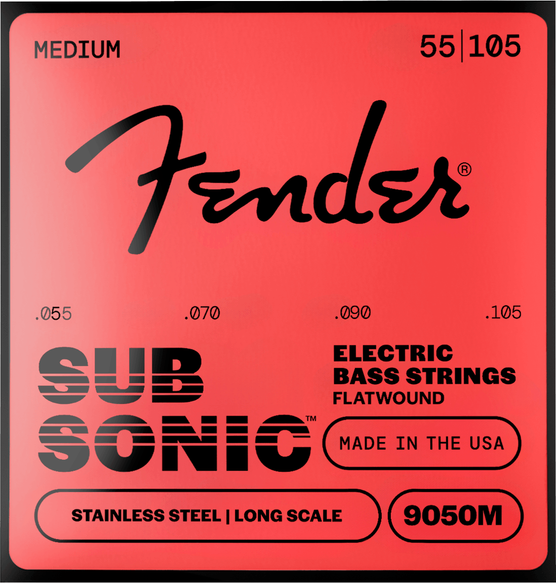 SubSonic™ 9050 Flatwound Stainless Steel Bass Strings