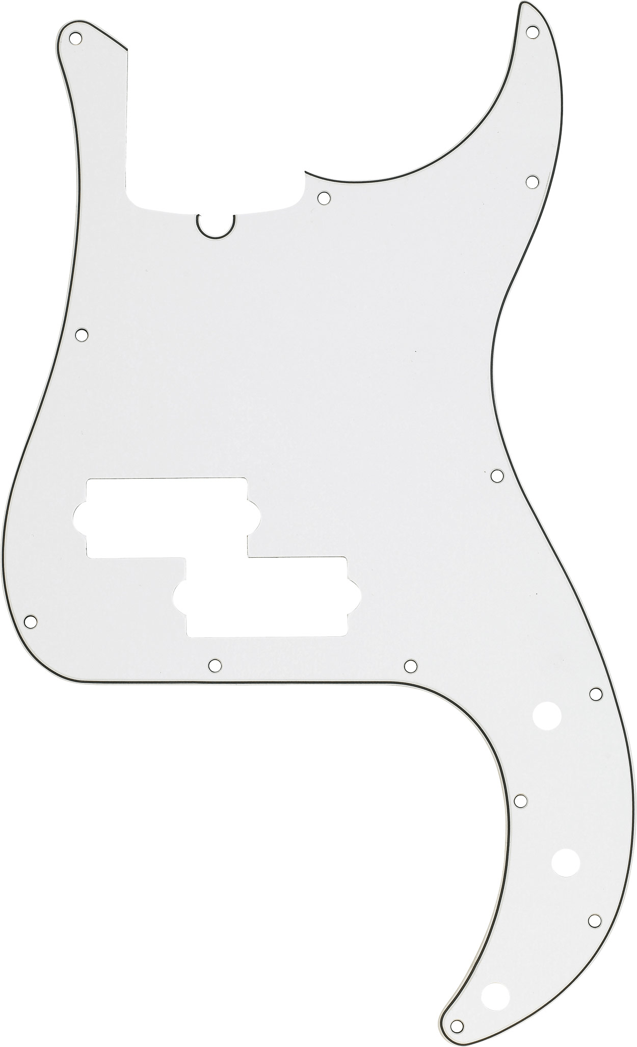 13-Hole Multi-Ply Modern-Style Precision Bass Pickguards