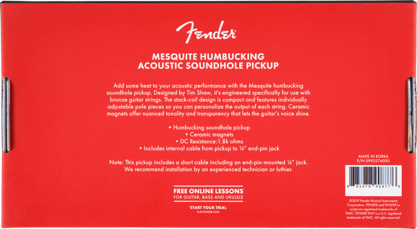 Mesquite Humbucking Acoustic Soundhole Pickup