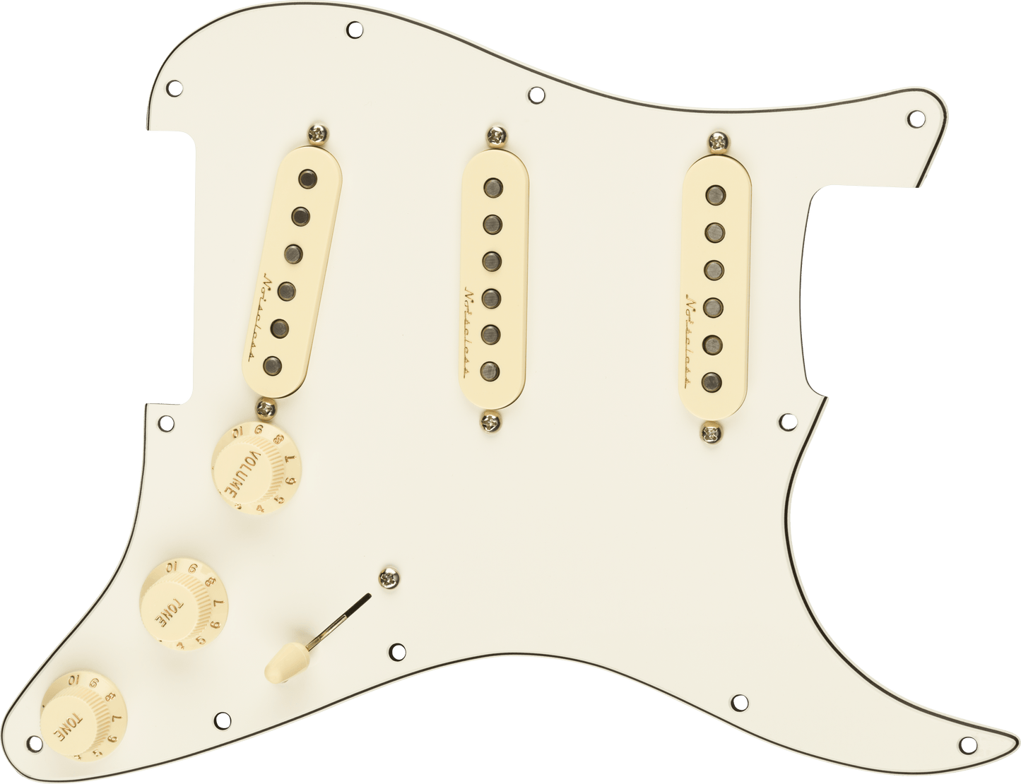 Pre-Wired Strat® Pickguard, Vintage Noiseless SSS