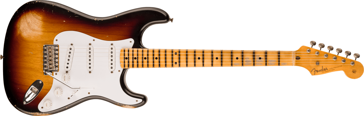 Limited Edition 70th Anniversary 1954 Stratocaster® Relic®, 1-Piece Quartersawn Maple Neck Fingerboard, Wide-Fade 2-Color Sunburst