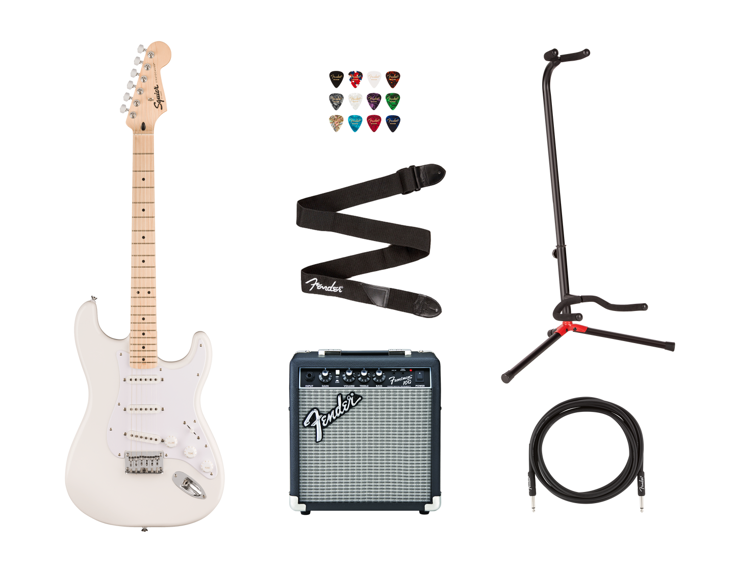 Pack Squier Sonic Stratocaster HT, Branco