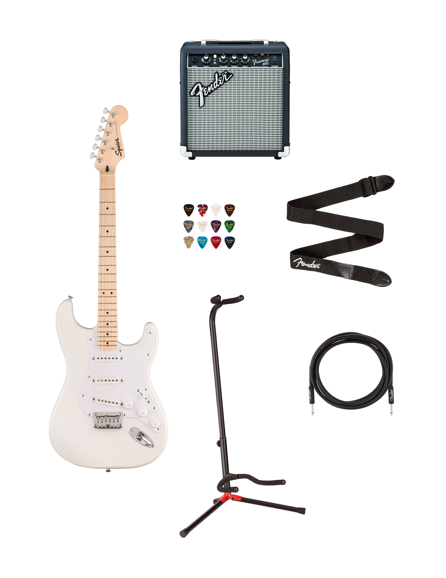 Pack Squier Sonic Stratocaster HT, Branco